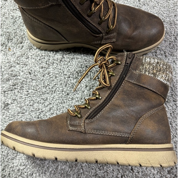 Cliffs by White Mountain Womens Hearten Combat & Lace-Up Boots Size 8.5 - Picture 5 of 11